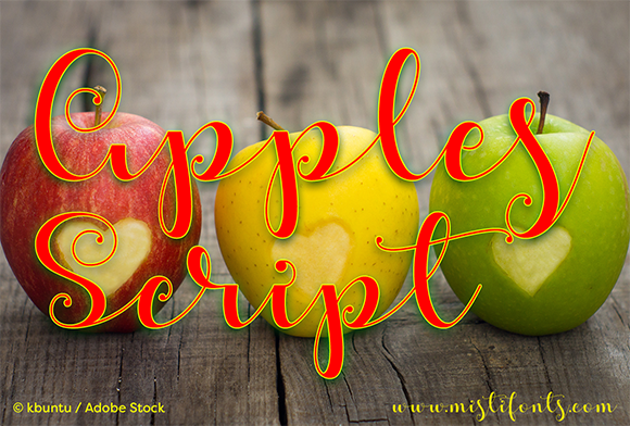 Apples Script: A Stylish Typeface for Handmade Branding
