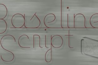Baseline Script: A Modern Handwritten Typeface for Editorial Design