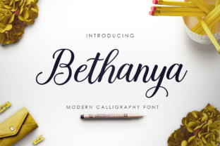Bethanya: A Modern Script Typeface for Handmade Branding