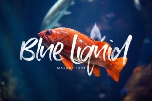 Blue Liquid Typeface: Elevate Your Brand Identity
