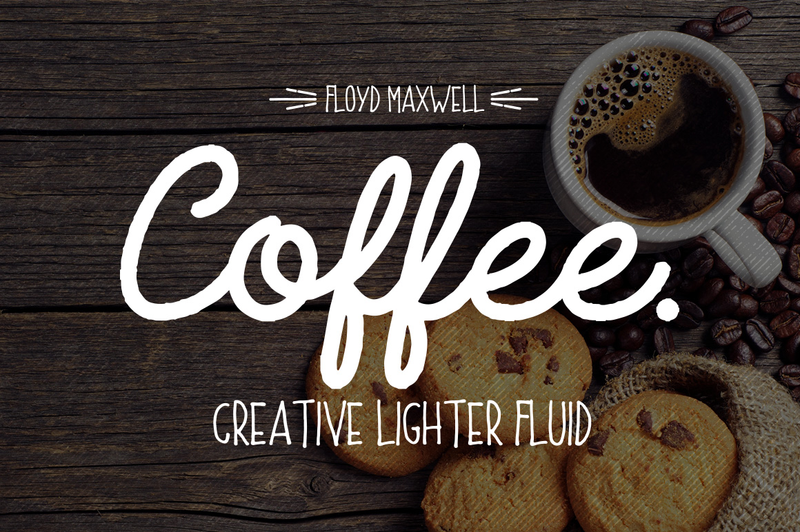 Coffee Font Extras: A Quaint Typeface for Warm Brand Identity