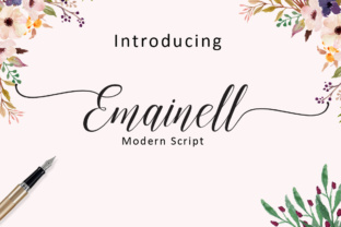 Emainell Handwritten Font: A Timeless Script for Crafters and Sellers