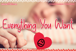 Everything You Want: A Handwritten Typeface for Modern Editorial Design