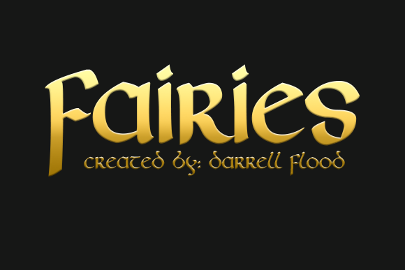 Fairies: A Celtic Script Typeface for Handmade Crafts and Branding
