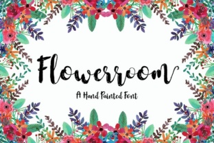 Flowerroom: A Handwritten Font for Boutique Branding and Crafts