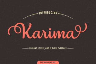Karima: A Script Font for Modern Editorial Design