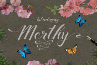 Merthy: The Handwritten Script Font That Elevates Your Brand Identity
