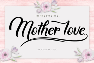 Mother Love Typeface: Elevate Your Brand Identity with Modern Calligraphy