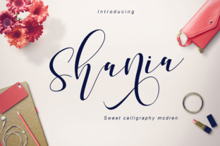 Shania: A Handmade Script Font for Polished Small Business Branding