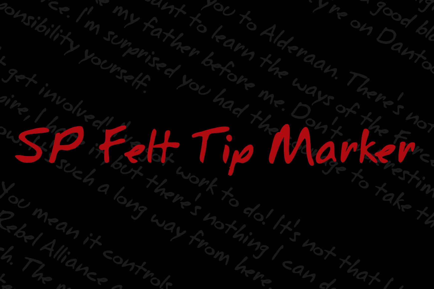 SP Felt Tip Marker Typeface Review for Brand Identity