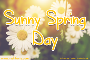 Sunny Spring Day: A Cheerful Handwritten Typeface for Crafters