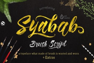 Syabab: A Brush Script Typeface for Bold Brand Identity
