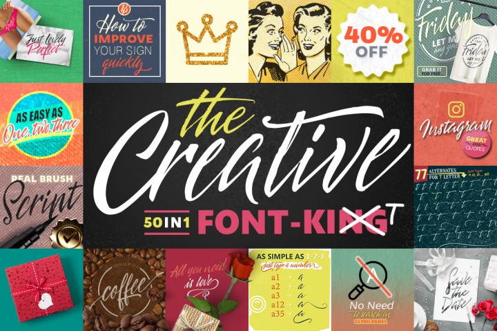 The Creative: A Modern Script Font for Editorial Design