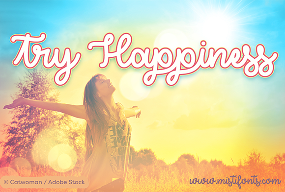 Try Happiness: A Script Font for Modern Web Design