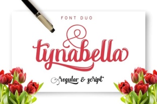 Tynabella: A Modern Script Font for Editorial Design